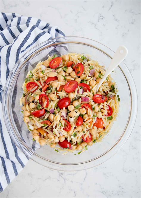 This Orzo Salad Is One Of My Favorite Summer Side Dishes Topped With A
