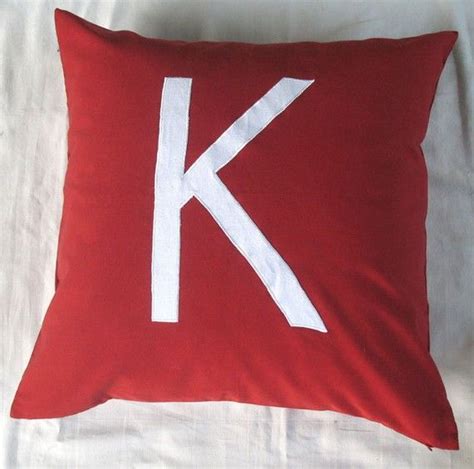 Alphabet Letter Word Monogram Pillows Custom Made 18 Inch Etsy