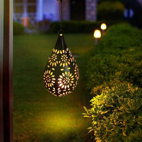 Solar Lights Outdoor Garden Solar Lanterns Hanging Waterproof Sunflower