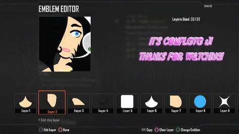 Call Of Duty Black Ops Girl Emblem Tutorial Youtube