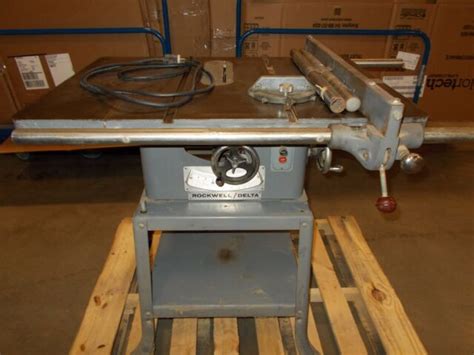 Table Saw Used 10 Inch Deltaunisaw Rockwell Mfg Model 62 273 115