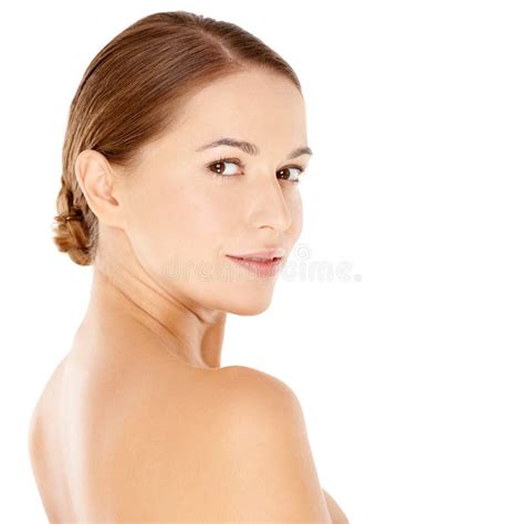 Beautiful Woman With Bare Shoulders Stock Photo Image Of Caucasian Lady