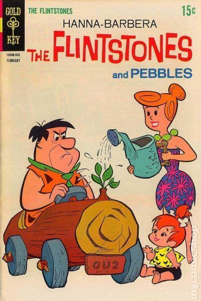 The Flintstones And Pebbles Comic Book Cover Art By Person Featuring An Old Cartoon Character