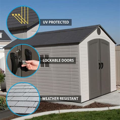 Buy 8 Ft X 12 5 Ft Outdoor Storage Shed Online At Lowest Price In