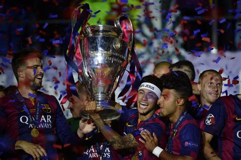 Barcelona Lift The Champions League Trophy The Best Pictures As Barca Celebrate A Fifth