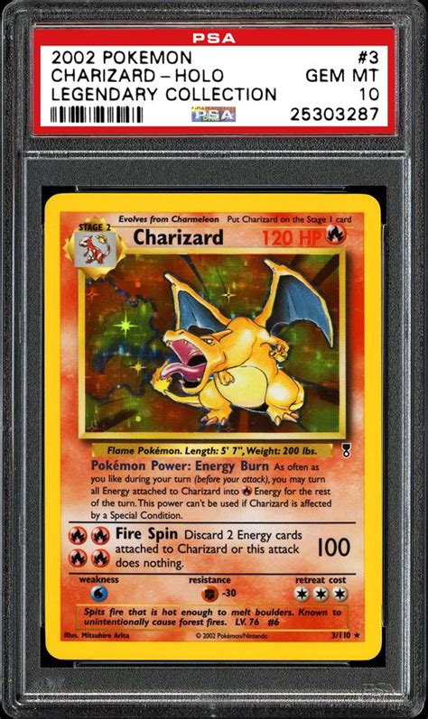 Buy from many sellers and get your cards all in one shipment! Auction Prices Realized TCG Cards 2002 POKEMON LEGENDARY COLLECTION Charizard-Holo Summary