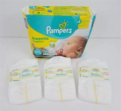 3 Preemie Pampers Diaper Under 6 Lbs Reborn Doll Ooak Baby 799 Picclick