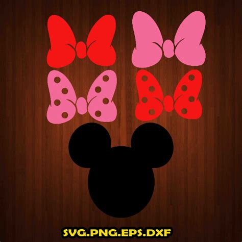 Minnie Mouse Svg Minnie Mouse Head Svg Minnie Mouse Bow Svg