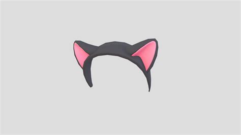 cat headband buy royalty free 3d model by bariacg [703a9ce