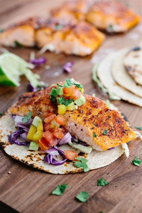 Maybe you would like to learn more about one of these? Maple Chipotle Salmon Tacos with Mango Fruit Salsa ...