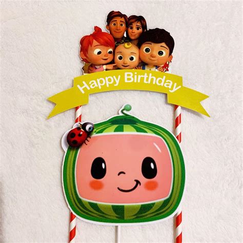 Cocomelon Birthday Cake Toppers Aria Art