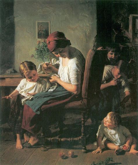 Mutter mit Kindern Bilder Gemälde und Ölgemälde Replikation