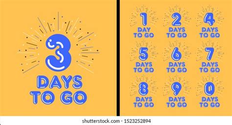 number days left countdown vector illustration stock vector royalty free 1523252894 shutterstock