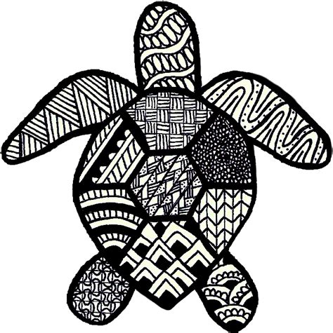 Turtle Zentangle Design Vinyl Sticker Zentangle Designs Stickers