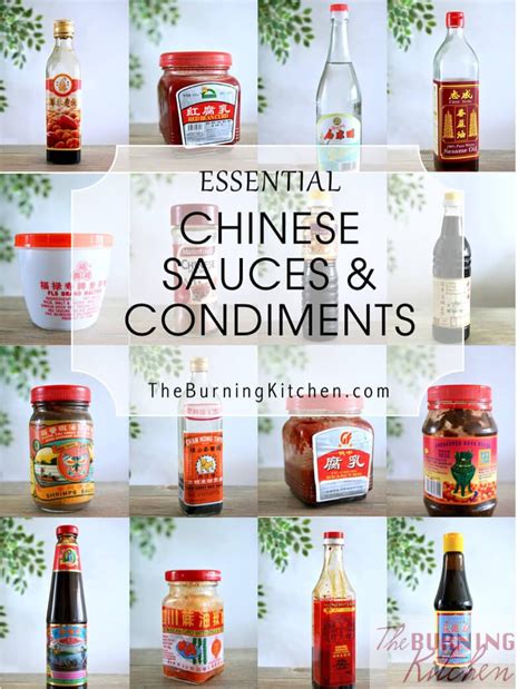 Essential Chinese Sauces And Condiments In The Burning Kitchens Pantry