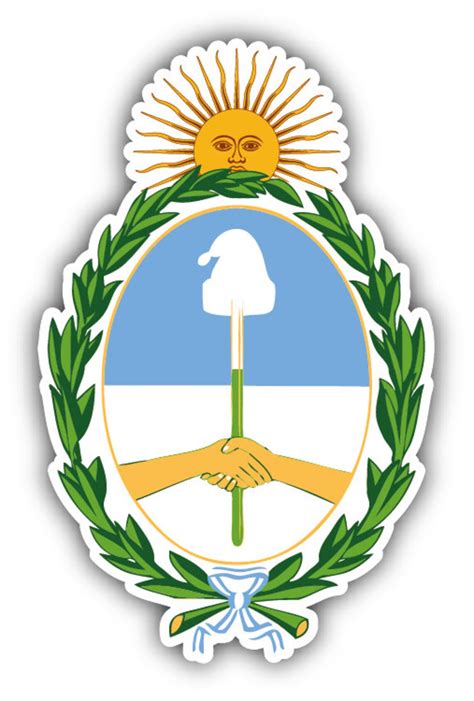 Argentina Coat Of Arms Car Bumper Sticker Decal Etsy