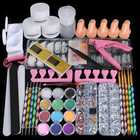 46 In 1 Acrylic Nail Kit Set With Everything Cooserry 12