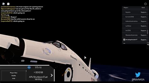 Roblox Nasa Space Shuttle Youtube