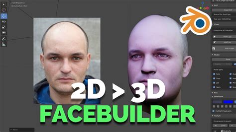 2d To 3d Face Builder In Blender