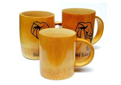 Bamboo Mug Natural Product Handmade Pure Sri Lankan Etsy