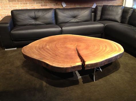 Natural wood stump side table, tree stump coffee table plan. 200 year old Sapele tree cross-section made into a coffee ...