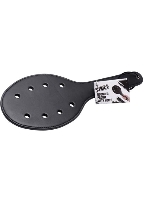 Strict Rounded Paddle With Holes Black From Cherry Pie Online