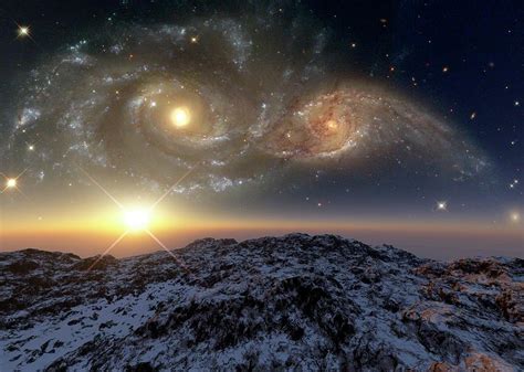 Colliding Galaxies Photograph By Detlev Van Ravenswaay Pixels