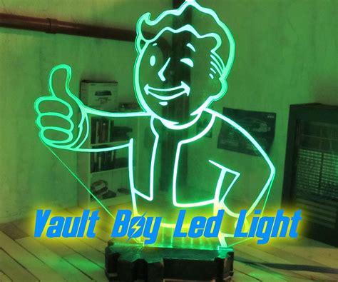 Pedicab Kiefer Teer Fallout 76 Vault Boy Led Lamp Erbe Halb Acht Schwierig