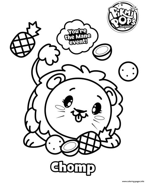 Printables have gone way beyond colouring and activity sheets. Print Pikmi Pops Skittle coloring pages | Coloring books ...