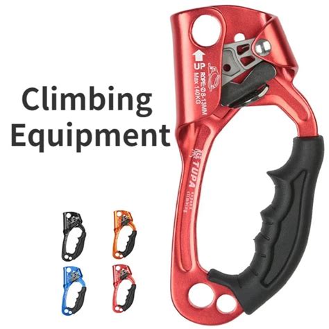 Professional Hand Ascender Device Mountaineer Handle Ascender Left Hand