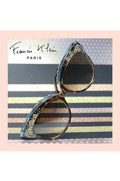 Francis Klein Créateur De Lunettes Eyewear Mirrored Sunglasses Glasses
