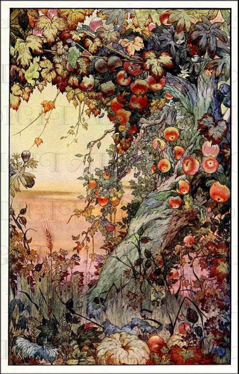 Fantastical Berriesnature Vintage Flower Illustration Vintage Nature