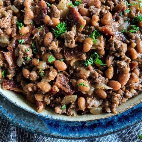 This site is dedicated to ground beef recipes with lots of recipes for ground beef. Cowboy Beans • with bacon and ground beef | Cowboy beans ...