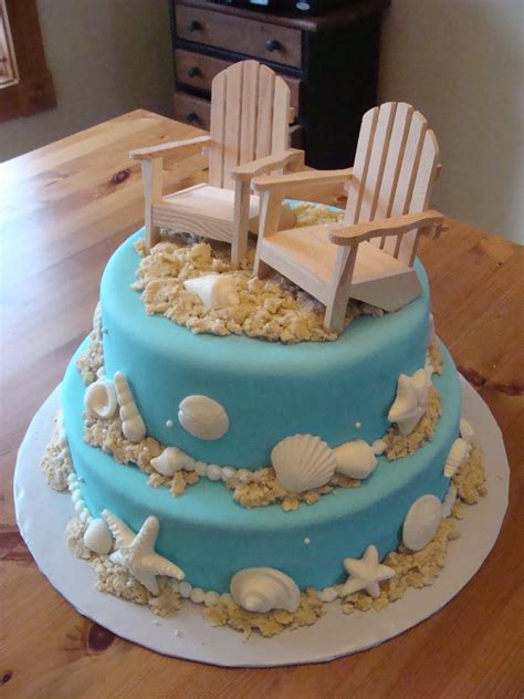 Sweet Treats by Bonnie: Beach Themed Cake | Beach themed cakes, Beach wedding cake, Themed cakes