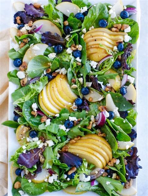 Autumn Pear Salad Recipe In 2020 Pear Salad Winter Salad Recipes