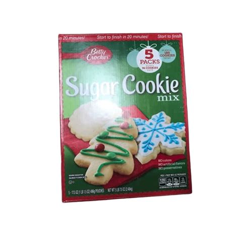 Betty Crocker Holiday Sugar Cookies Mix Kit Recipe Collection Makes 15
