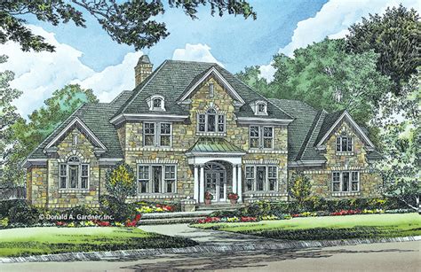 English Old World House Design 2 Story 4 Bedroom Home Plan