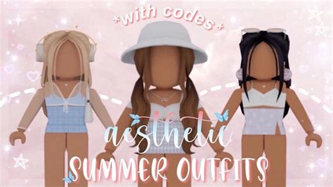 Aesthetic Summer Outfits With Codes How To Use Them Roblox Youtube