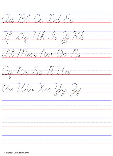 Handwriting Help For 5th Graders