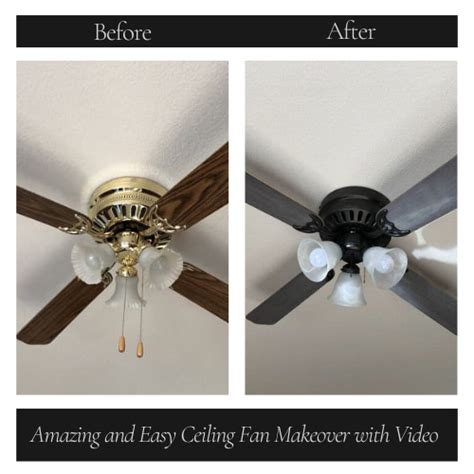 Amazing And Easy Ceiling Fan Makeover With Video Chas Crazy Creations