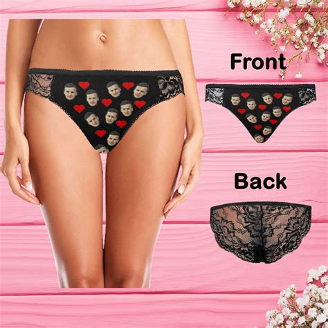 personalized women s lace underwear custom face underwear women s photo underwear valentine s