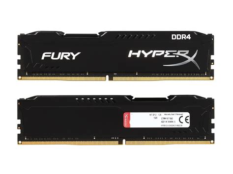Hyperx Fury 16gb 2 X 8gb Ddr4 2666 Ram Desktop Memory Cl15 Xmp Black Dimm 288 Pin