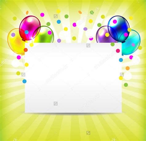 30 Blank Birthday Templates Free Sample Example Format Download