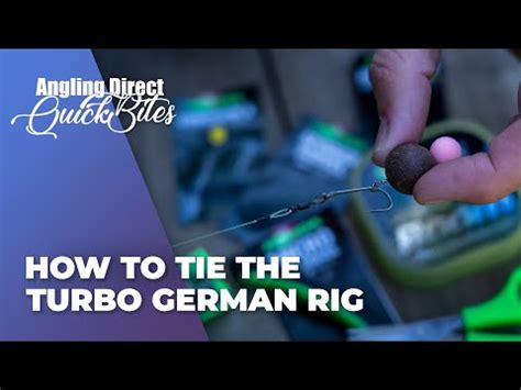 Comment Attacher Le Turbo German Rig Carp Fishing Quickbite Youtube