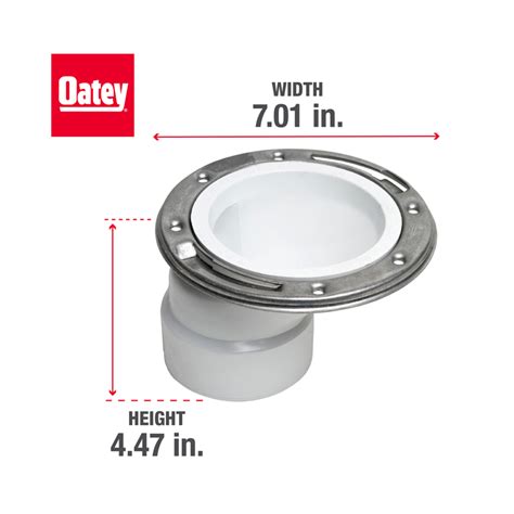 Oatey® Pvc Offset Closet Flange With Stainless Steel Ring Oatey