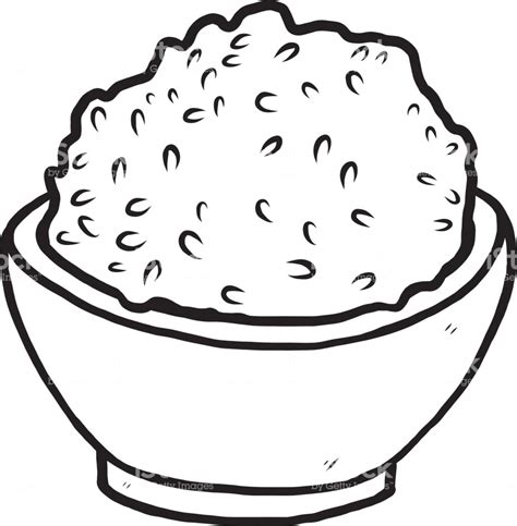 Bowl Of Rice Drawing Free Download On Clipartmag