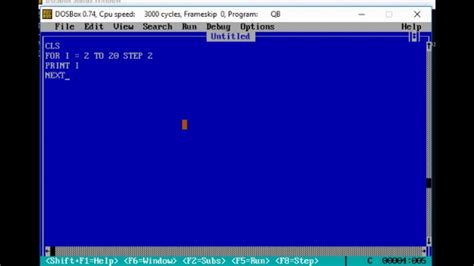 Write A Program In Qbasic To Display Even Number From To YouTube