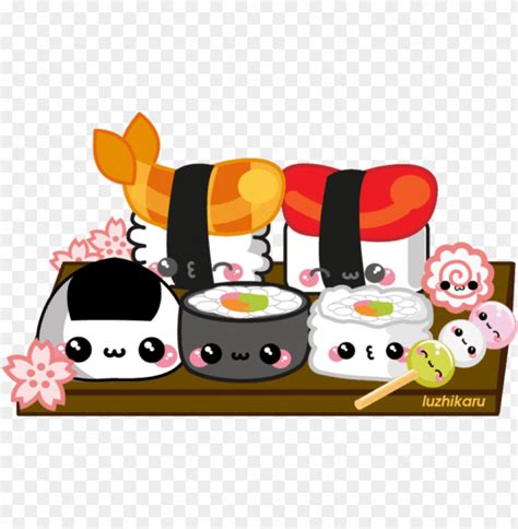 Kawaii Sushi Png Sushi Anime PNG Image With Transparent Background