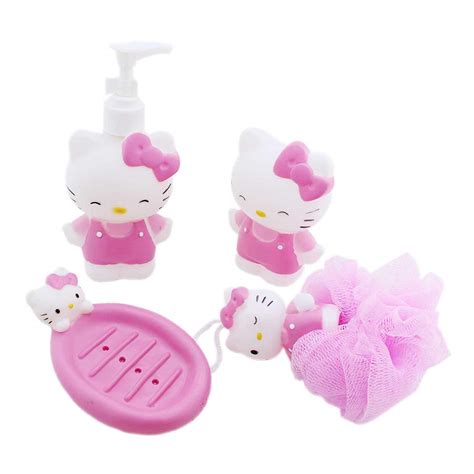 Hello Kitty Bathroom Accessories Set Everything Bathroom