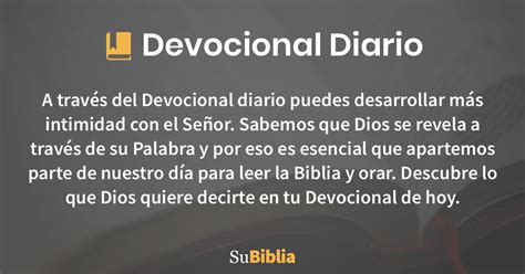 Devocional Diario Biblia